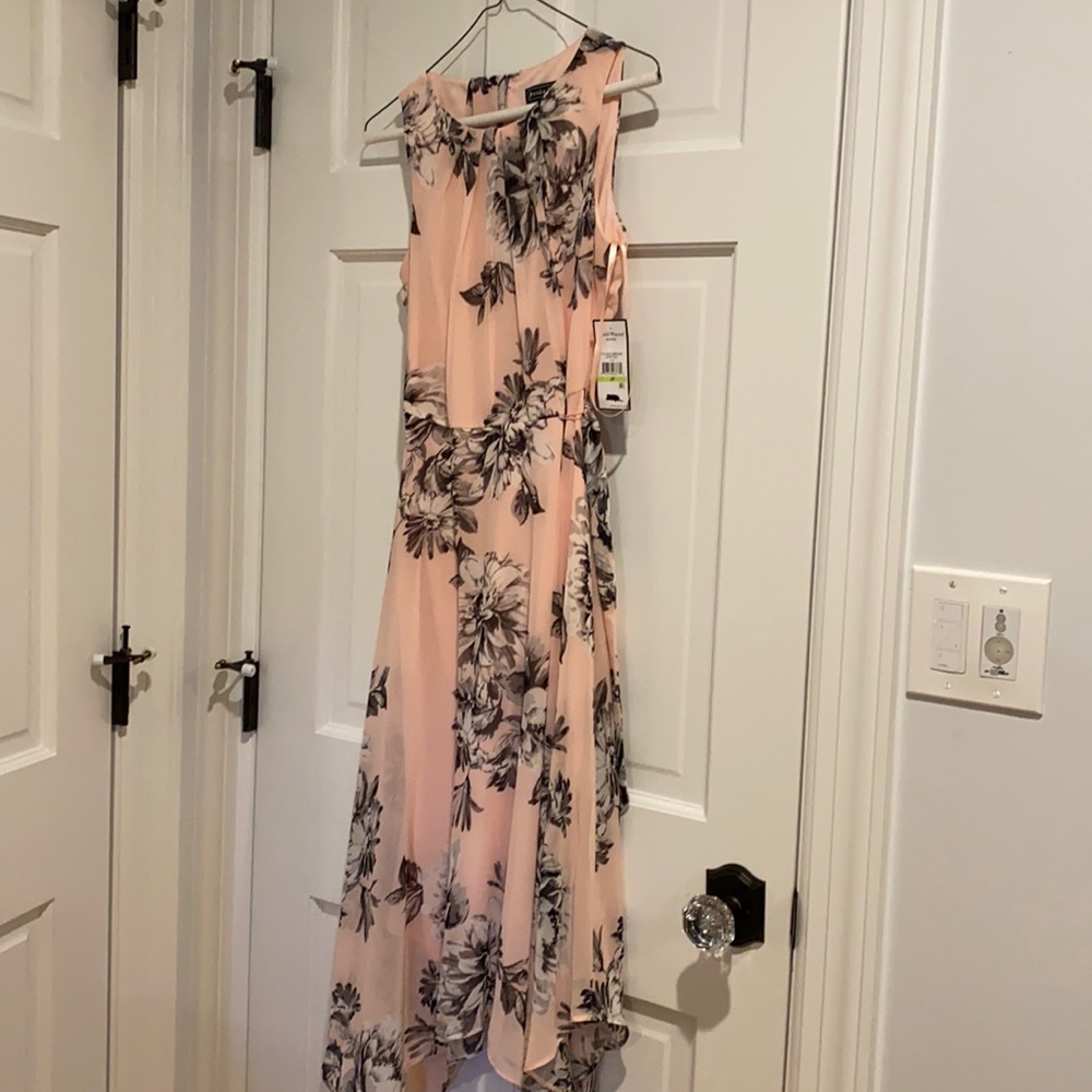 Pink floral dress